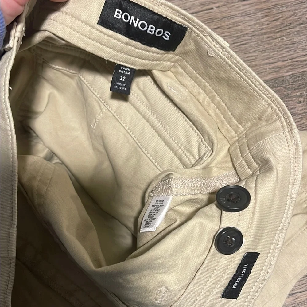 Bonobos Lightweight Travel‎ Short 7" Inseam Rye Fields Size 32 - Picture 7 of 9